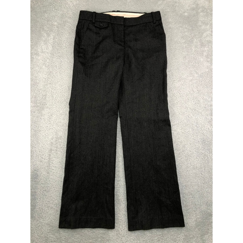 J.Crew Pants Womens 8 (32x32) Gray Favorite Fit Wool Trousers Dress
